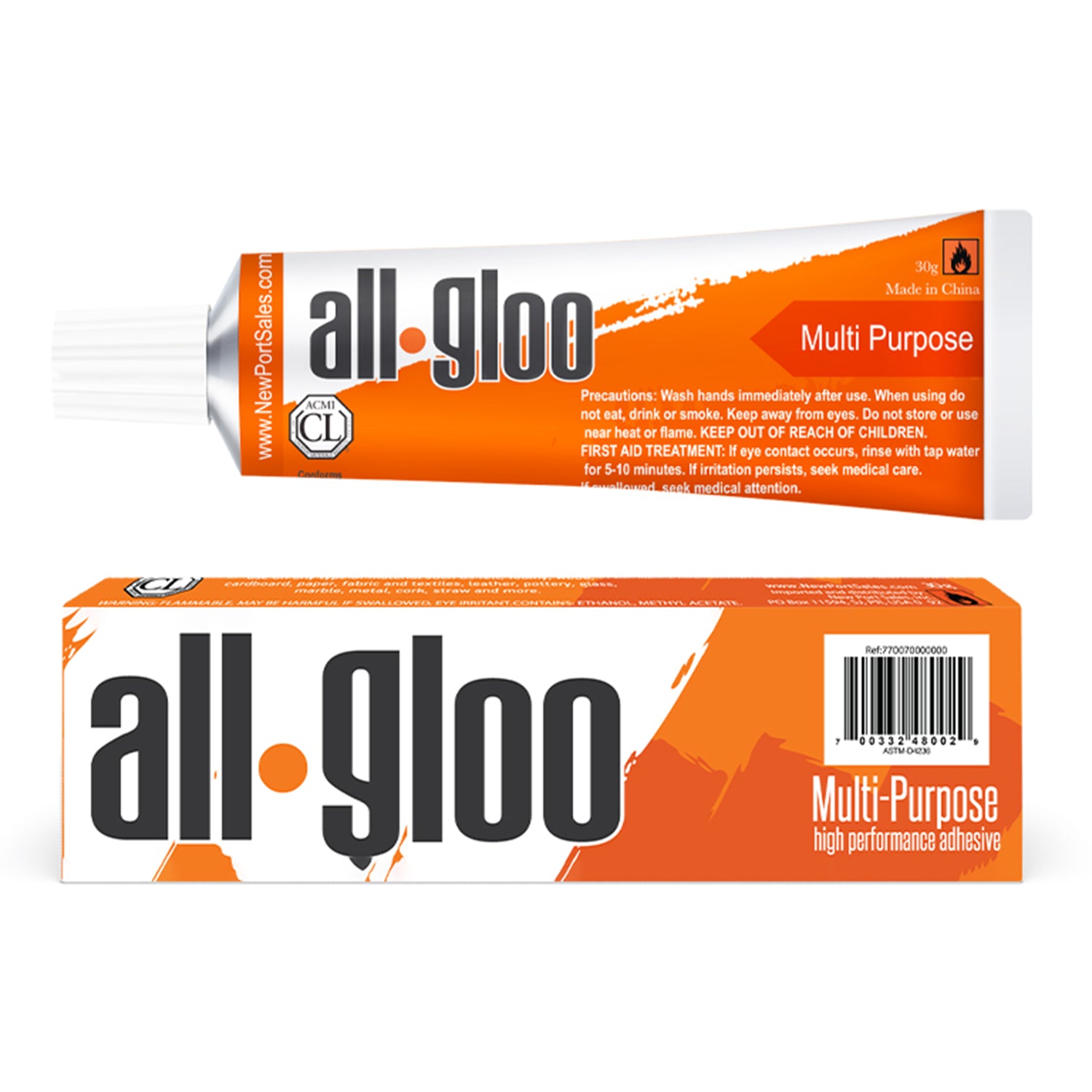 All Gloo Glue Tube, MultiPurpose High Performance Adhesive, 30 Gram