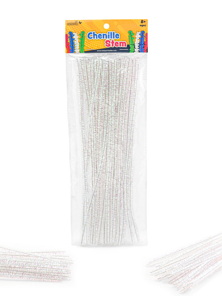 Pipe Cleaners Crafts Set by Avanti, Gold & Silver Color, Pipe