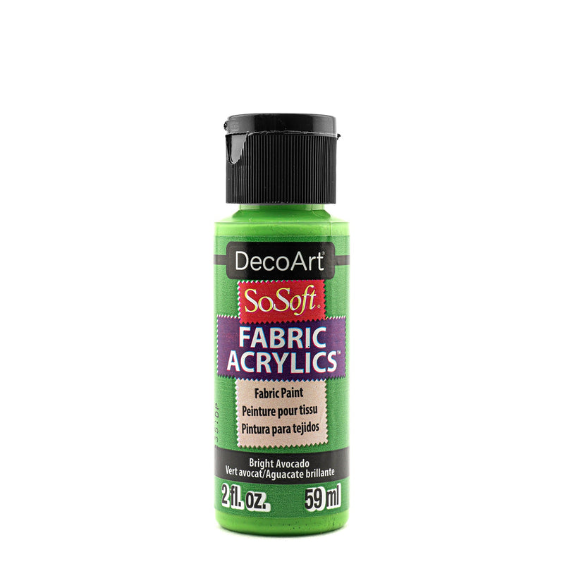 DecoArt SoSoft, Paint Fabric Acrylics, 2 oz., 59 ml.