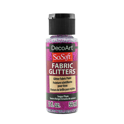 DecoArt SoSoft, Fabric Glitters, 2 oz., 59 ml., 3-Pack