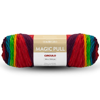 Magic Pull Knitting Yarn, 7.05 ounces, 334 yards, Worsted (9 wpi), 5-Pack