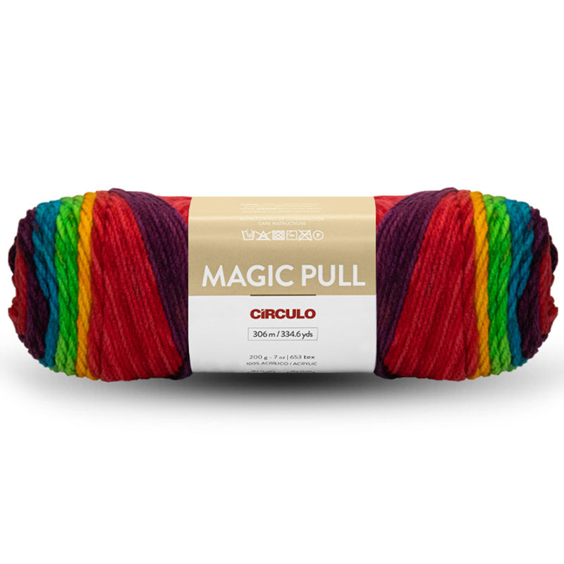 Magic Pull Knitting Yarn, 7.05 ounces, 334 yards, Worsted (9 wpi), 5-Pack