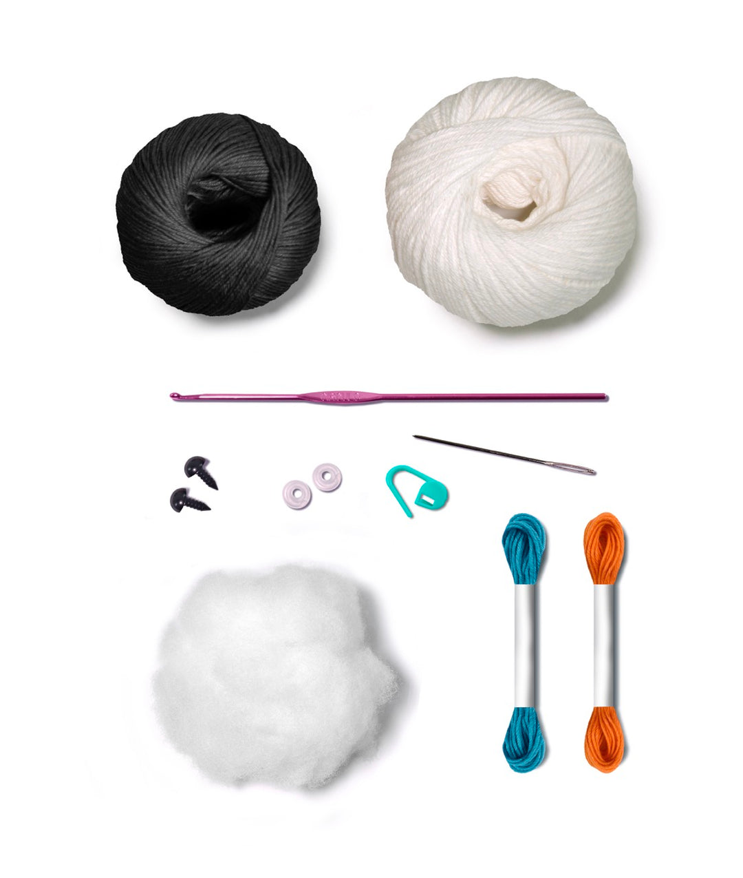 CIRCULO Amigurumi Kit Christmas Collection - Snowman, Clear Easy to Follow Instructions - Intermediate Level - 1 Crochet Kit