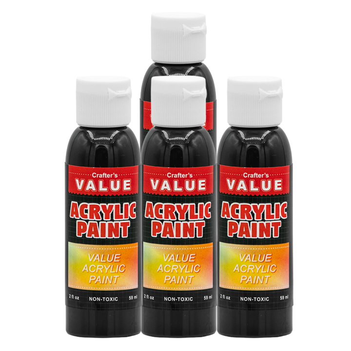 Value Paint by Painters by Heart – 2 fl oz (59 ml) Acrylic Paint – Standard Colors (Single or 4 Pack)