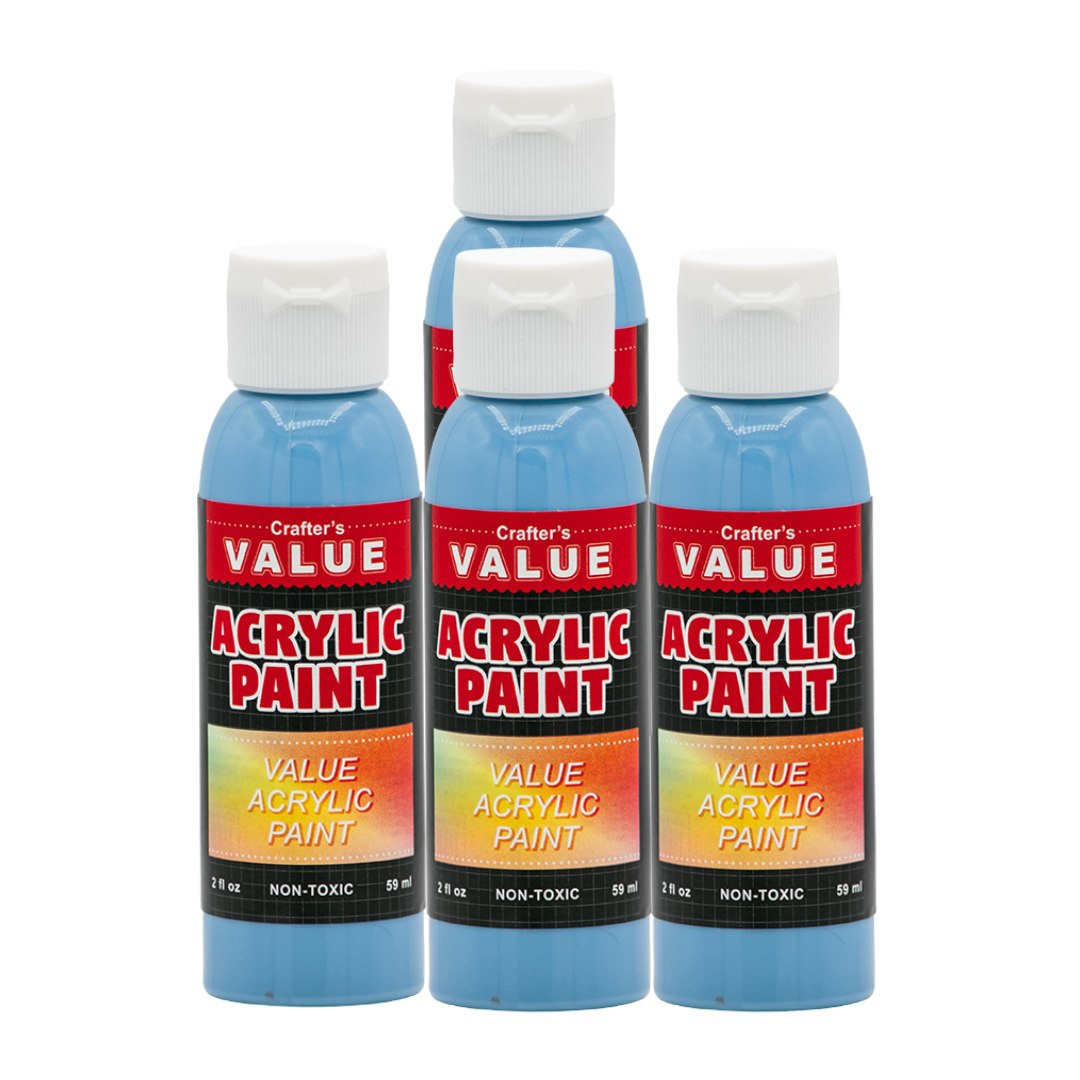 Value Paint by Painters by Heart – 2 fl oz (59 ml) Acrylic Paint – Standard Colors (Single or 4 Pack)