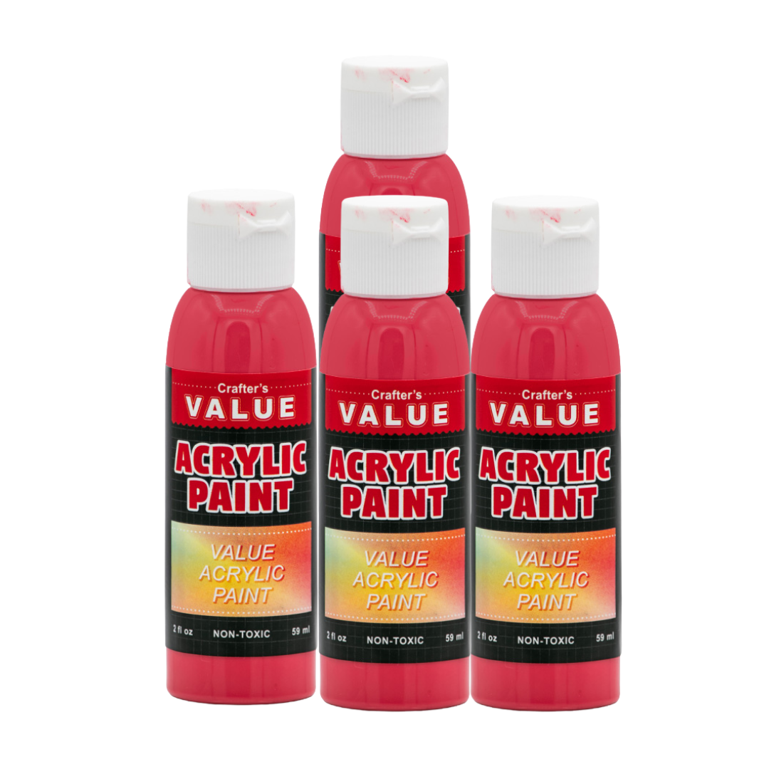Value Paint by Painters by Heart – 2 fl oz (59 ml) Acrylic Paint – Standard Colors (Single or 4 Pack)