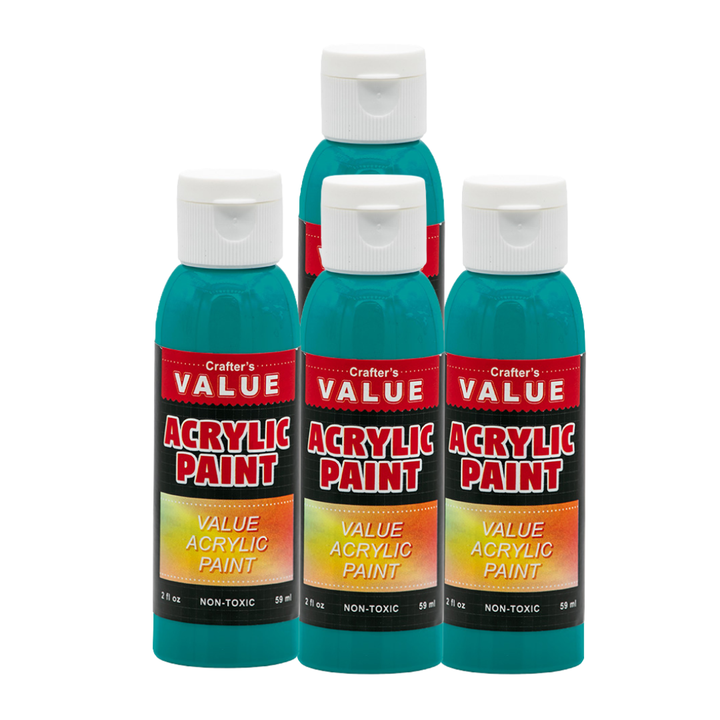 Value Paint by Painters by Heart – 2 fl oz (59 ml) Acrylic Paint – Standard Colors (Single or 4 Pack)
