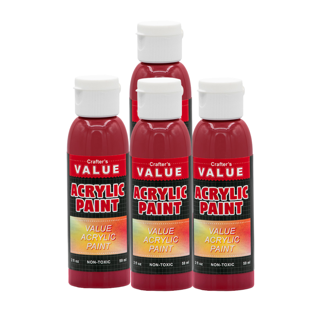 Value Paint by Painters by Heart – 2 fl oz (59 ml) Acrylic Paint – Standard Colors (Single or 4 Pack)