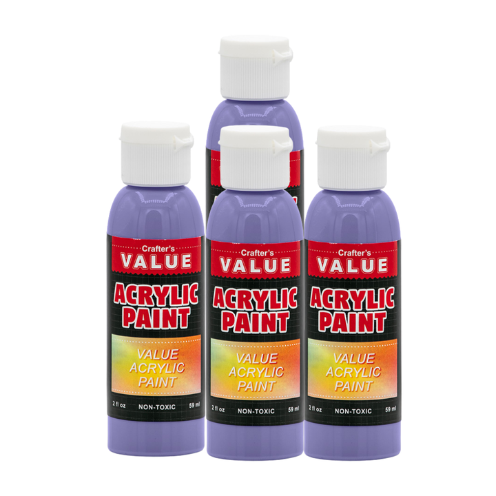 Value Paint by Painters by Heart – 2 fl oz (59 ml) Acrylic Paint – Standard Colors (Single or 4 Pack)