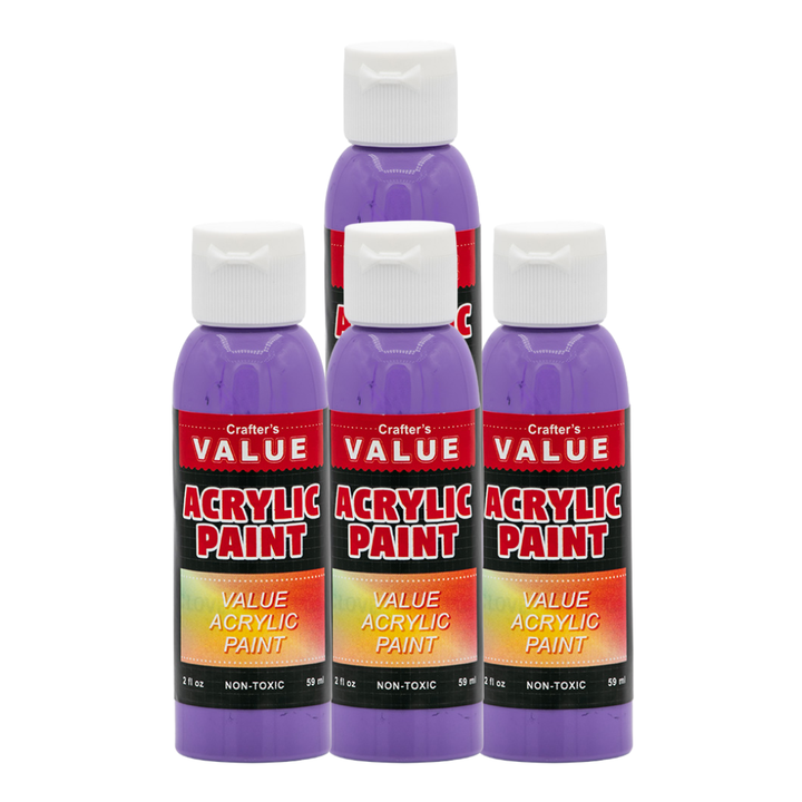 Value Paint by Painters by Heart – 2 fl oz (59 ml) Acrylic Paint – Standard Colors (Single or 4 Pack)