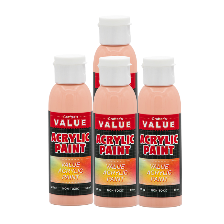 Value Paint by Painters by Heart – 2 fl oz (59 ml) Acrylic Paint – Standard Colors (Single or 4 Pack)