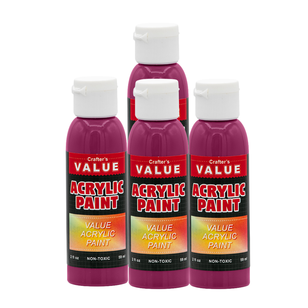Value Paint by Painters by Heart – 2 fl oz (59 ml) Acrylic Paint – Standard Colors (Single or 4 Pack)