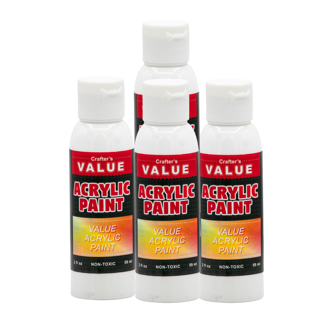 Value Paint by Painters by Heart – 2 fl oz (59 ml) Acrylic Paint – Standard Colors (Single or 4 Pack)