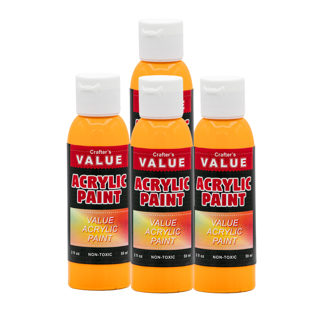Value Paint by Painters by Heart – 2 fl oz (59 ml) Acrylic Paint – Standard Colors (Single or 4 Pack)