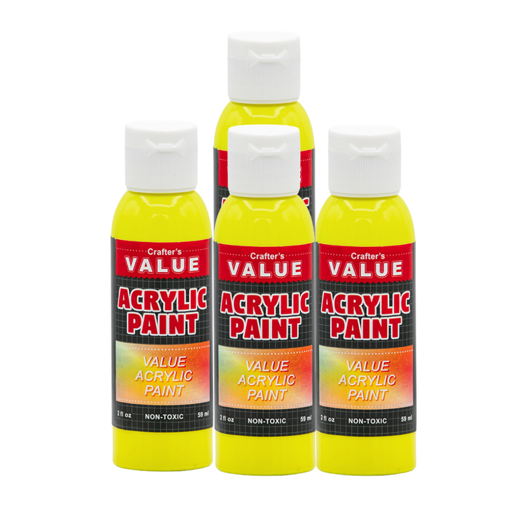 Value Paint by Painters by Heart – 2 fl oz (59 ml) Acrylic Paint – Standard Colors (Single or 4 Pack)
