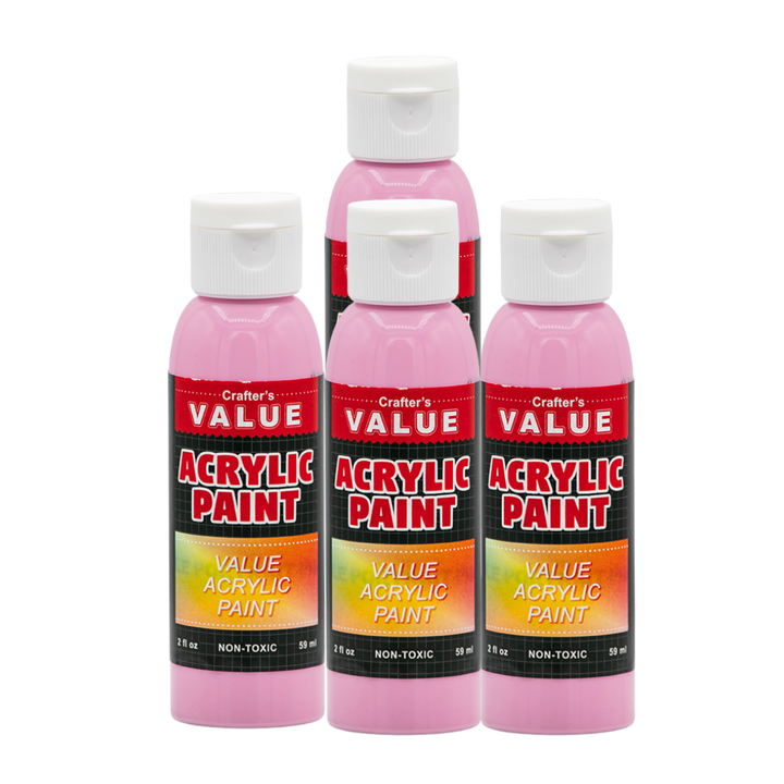 Value Paint by Painters by Heart – 2 fl oz (59 ml) Acrylic Paint – Standard Colors (Single or 4 Pack)