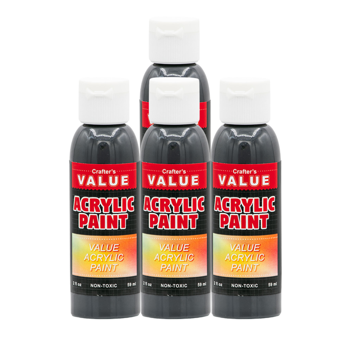 Value Paint by Painters by Heart – 2 fl oz (59 ml) Acrylic Paint – Standard Colors (Single or 4 Pack)