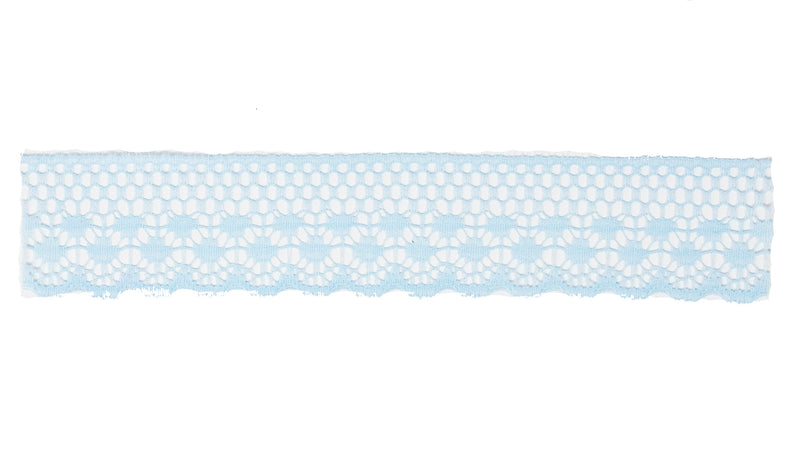 Scalloped Openwork Nylon Lace Trim - 1 1/4-inch, 55-Pack