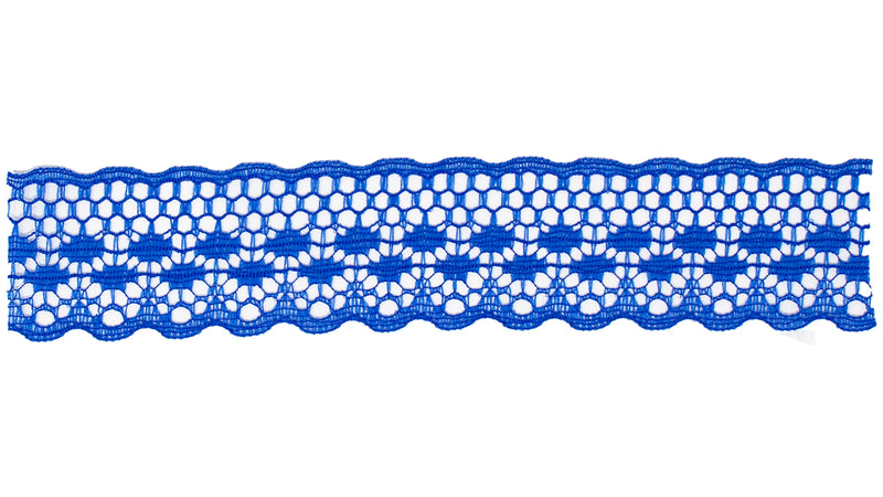 Scalloped Openwork Nylon Lace Trim - 1 1/4-inch, 55-Pack