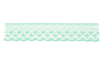 Scalloped Openwork Nylon Lace Trim - 1 1/4-inch, 55-Pack