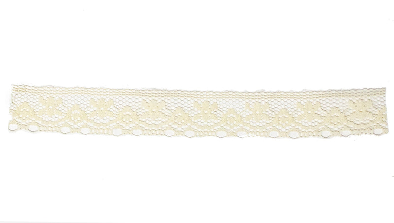 Elegant 5/8-Inch Nylon Lace Trim, 100-Pack