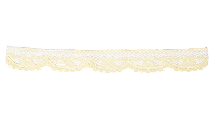 Scalloped Nylon Lace Trim – 3/4-Inch (19mm), 109-Pack