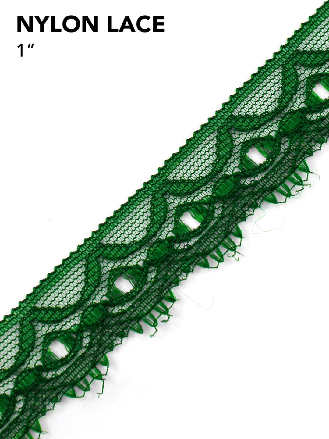 Elegant Nylon Lace Trim - 1-Inch Wide,, 45-Pack