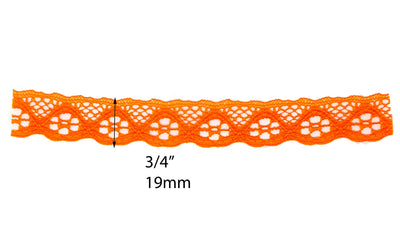 Elegant Nylon Lace Trim - 3/4-inch (19mm)