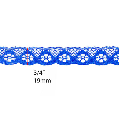 Elegant Nylon Lace Trim - 3/4-inch (19mm), 60-Pack