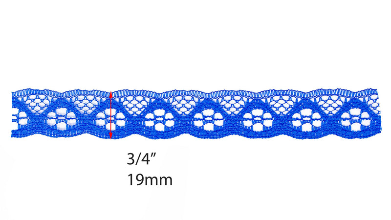 Elegant Nylon Lace Trim - 3/4-inch (19mm)