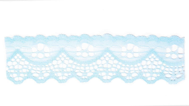 Soft Pastel Nylon Lace with Scalloped Edge - 1 5/8" Wide, 36-Pack