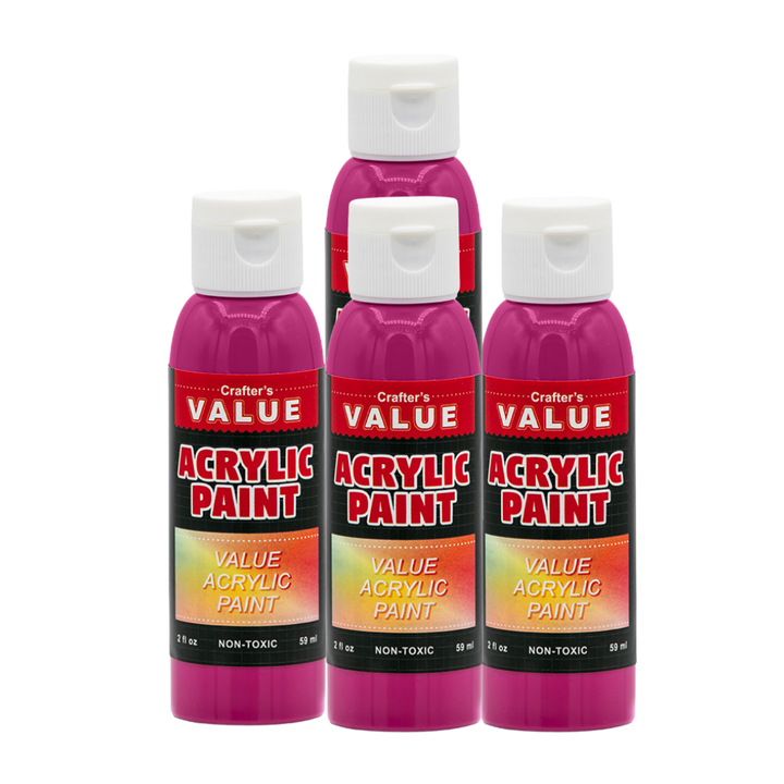 Value Paint by Painters by Heart – 2 fl oz (59 ml) Acrylic Paint – Standard Colors (Single or 4 Pack)