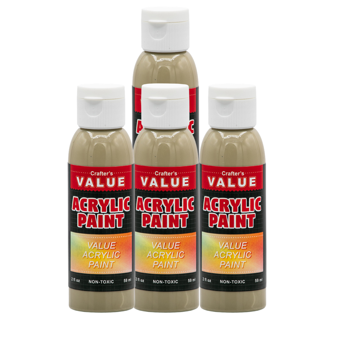 Value Paint by Painters by Heart – 2 fl oz (59 ml) Acrylic Paint – Standard Colors (Single or 4 Pack)