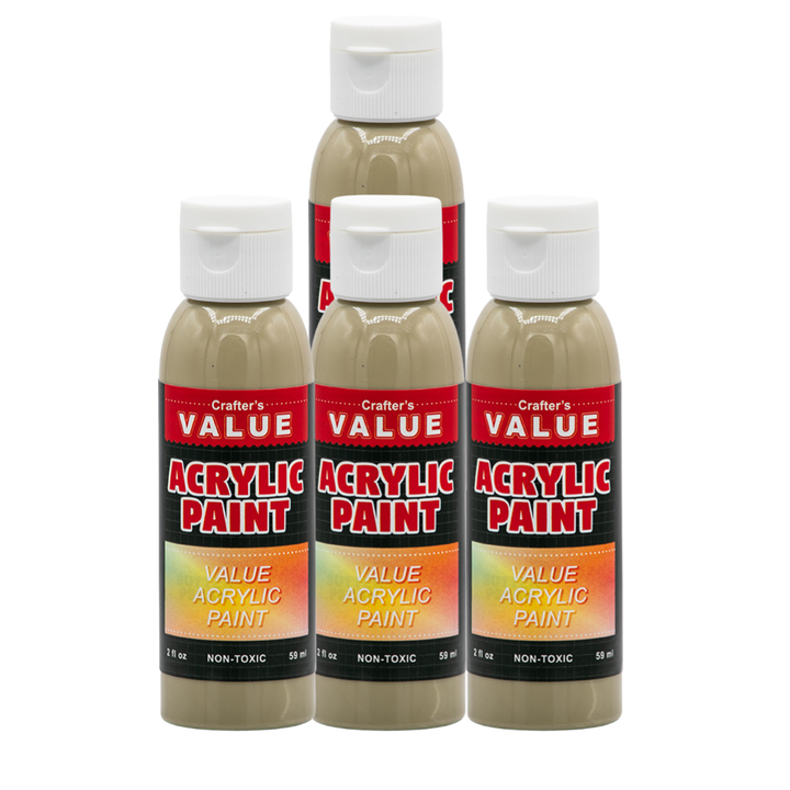 Value Paint by Painters by Heart – 2 fl oz (59 ml) Acrylic Paint – Standard Colors (Single or 4 Pack)