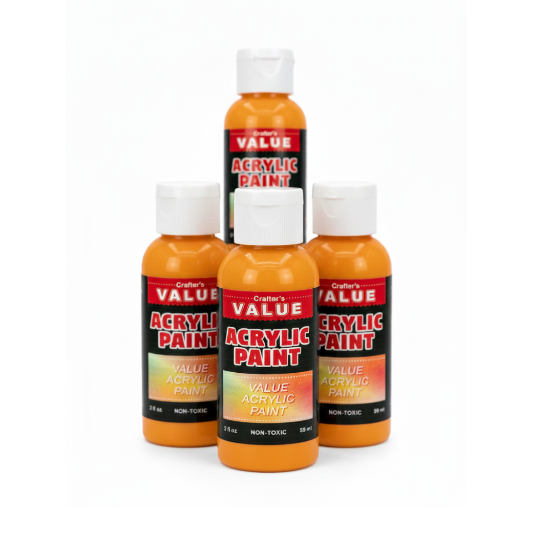 Value Paint by Painters by Heart – 2 fl oz (59 ml) Acrylic Paint – Standard Colors (Single or 4 Pack)