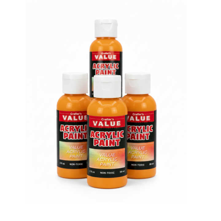 Value Paint by Painters by Heart – 2 fl oz (59 ml) Acrylic Paint – Standard Colors (Single or 4 Pack)