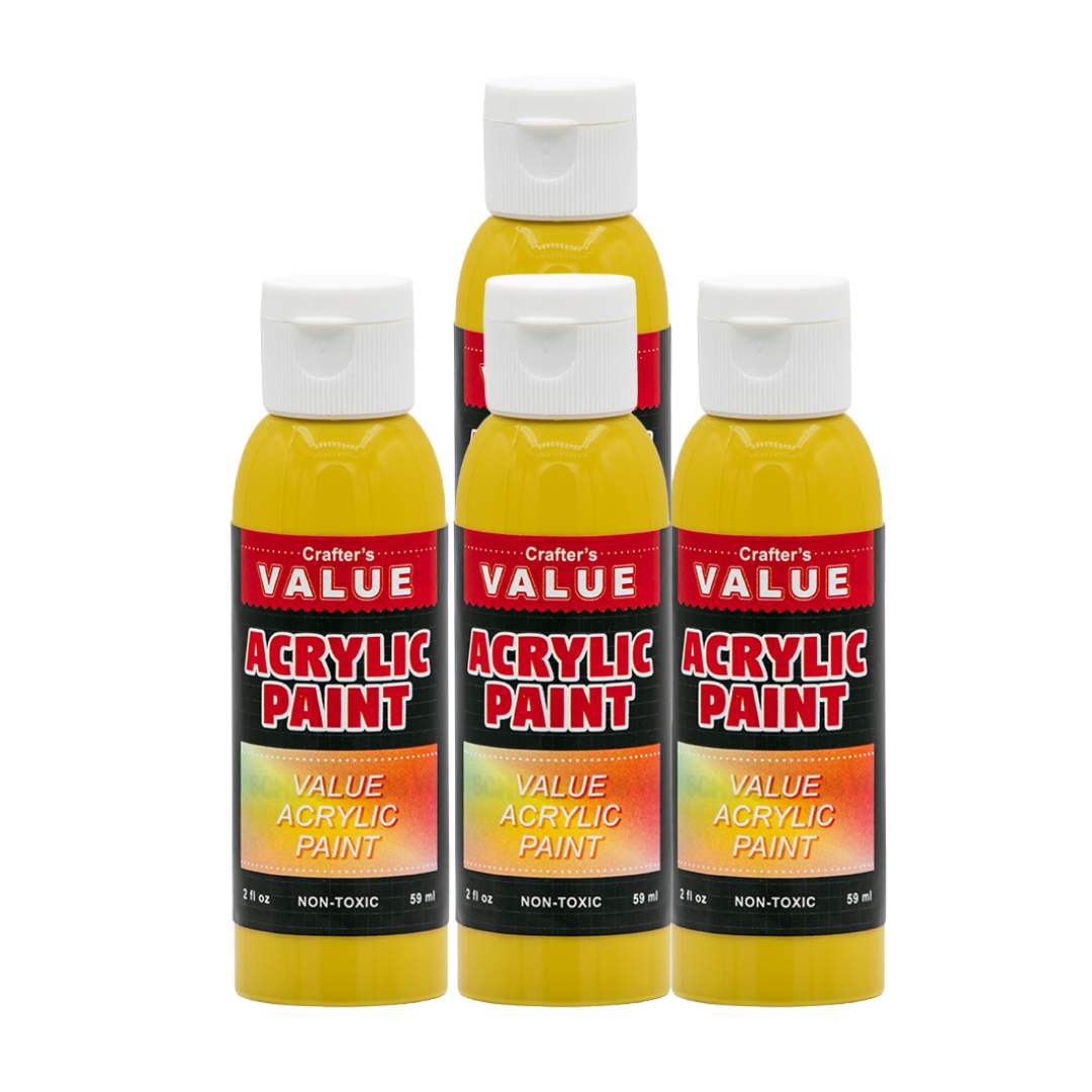 Value Paint by Painters by Heart – 2 fl oz (59 ml) Acrylic Paint – Standard Colors (Single or 4 Pack)
