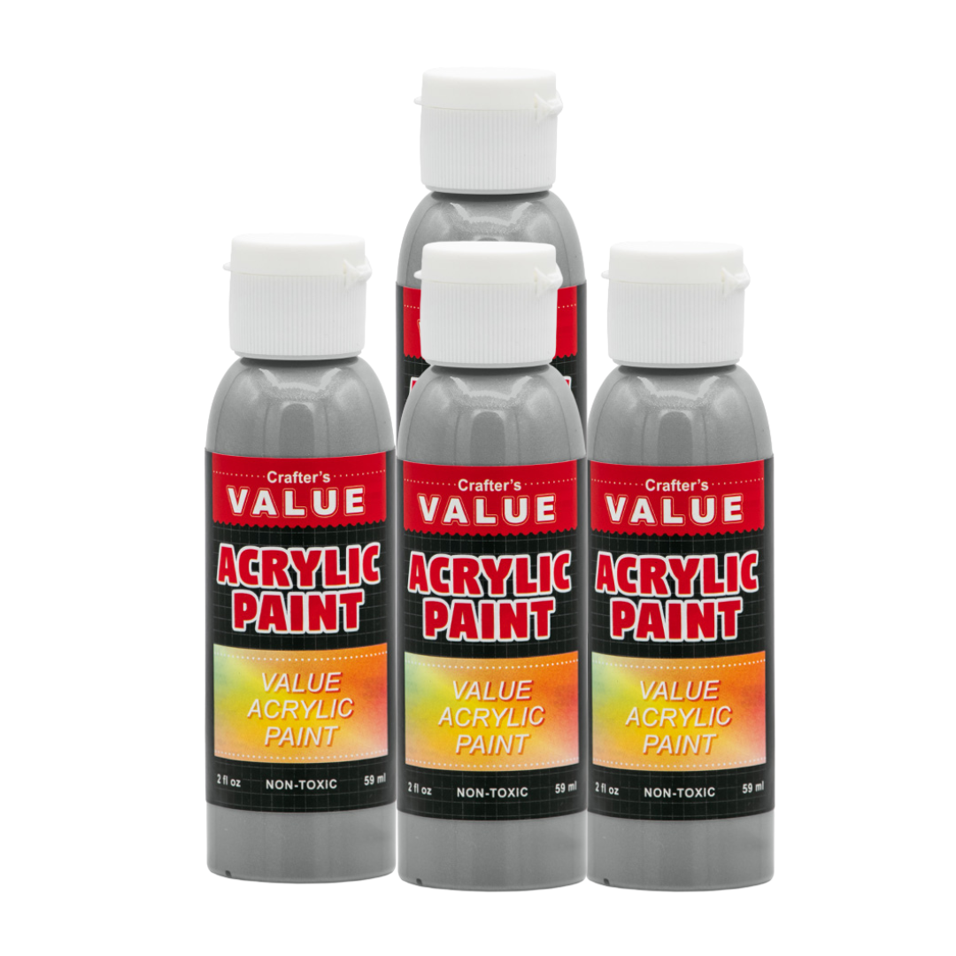 Value Paint by Painters by Heart – 2 fl oz (59 ml) Acrylic Paint – Pearl Colors (Single or 4 Pack)
