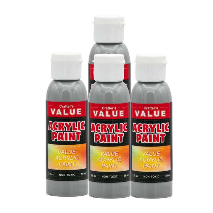Value Paint by Painters by Heart – 2 fl oz (59 ml) Acrylic Paint – Pearl Colors (Single or 4 Pack)