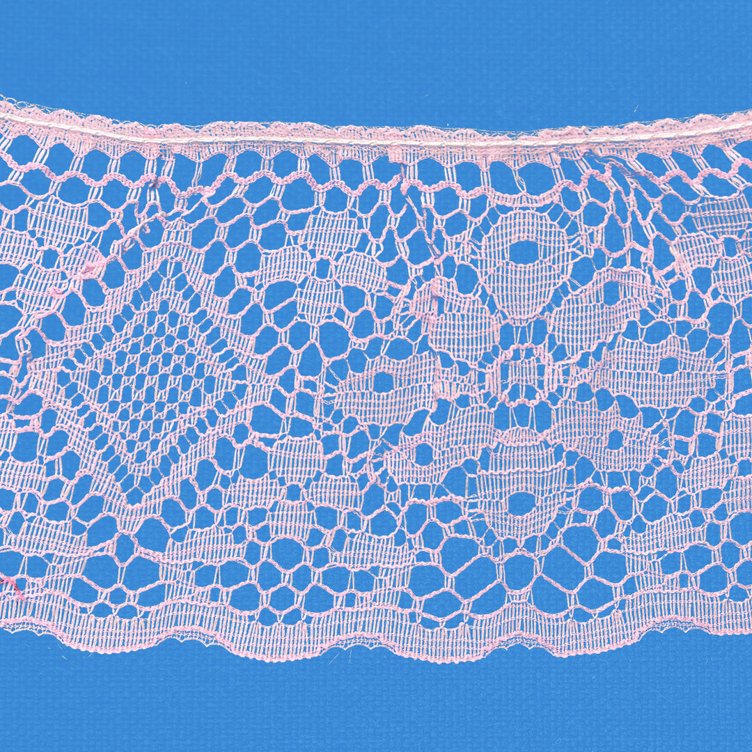 Ruffle Nylon Lace, 3 in, 27 yds - Lilac