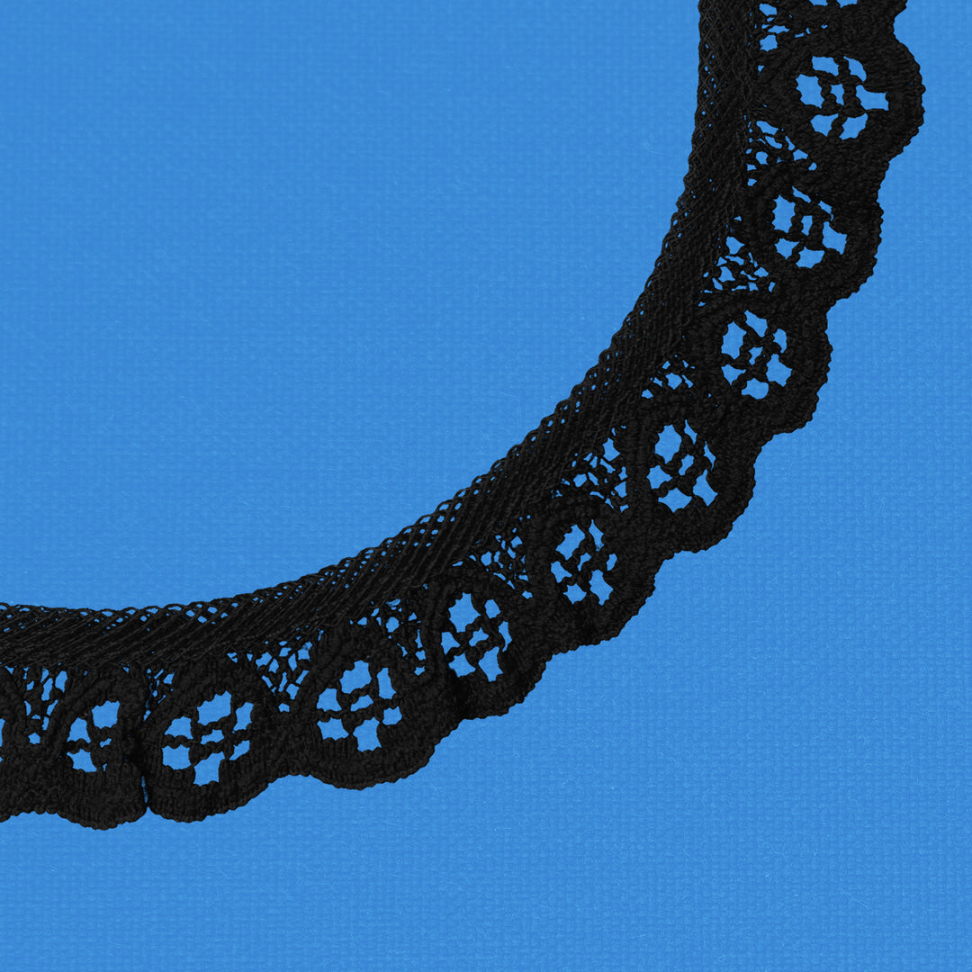 Ruffle Nylon Lace, 3/4 in,  Color Variety