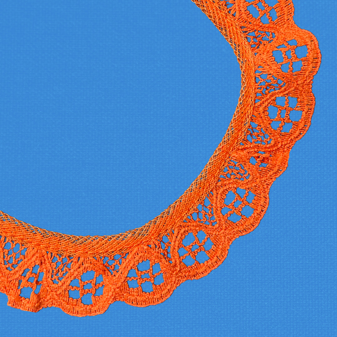 Ruffle Nylon Lace, 3/4 in,  Color Variety