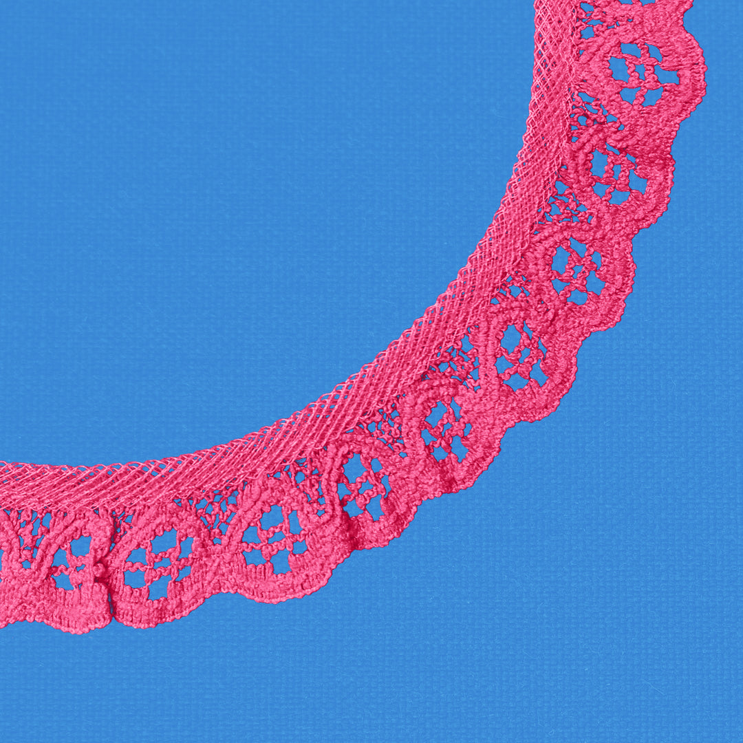 Ruffle Nylon Lace, 3/4 in,  Color Variety