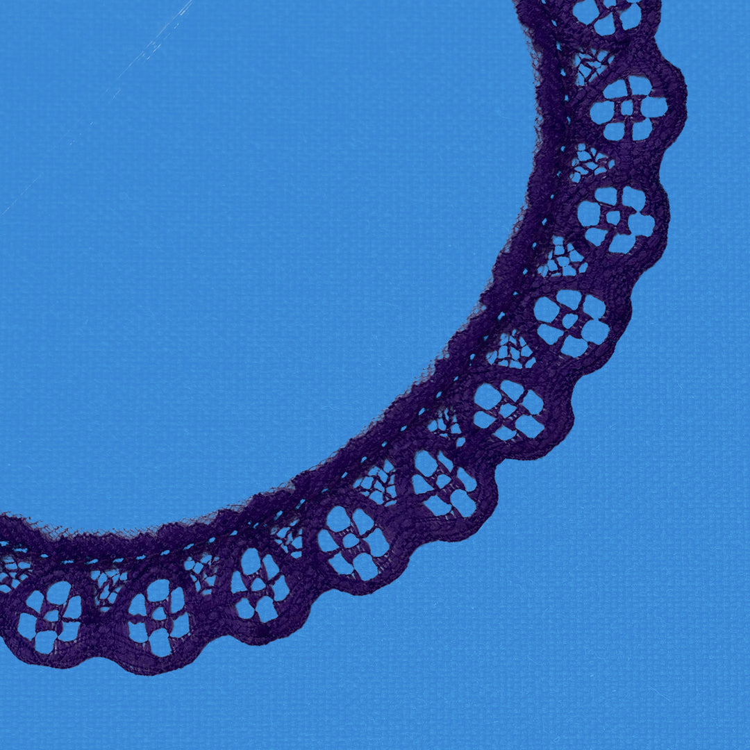 Ruffle Nylon Lace, 3/4 in,  Color Variety