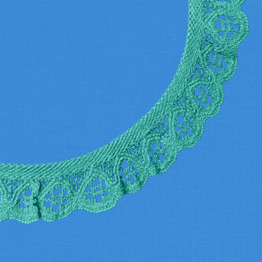 Ruffle Nylon Lace, 3/4 in,  Color Variety