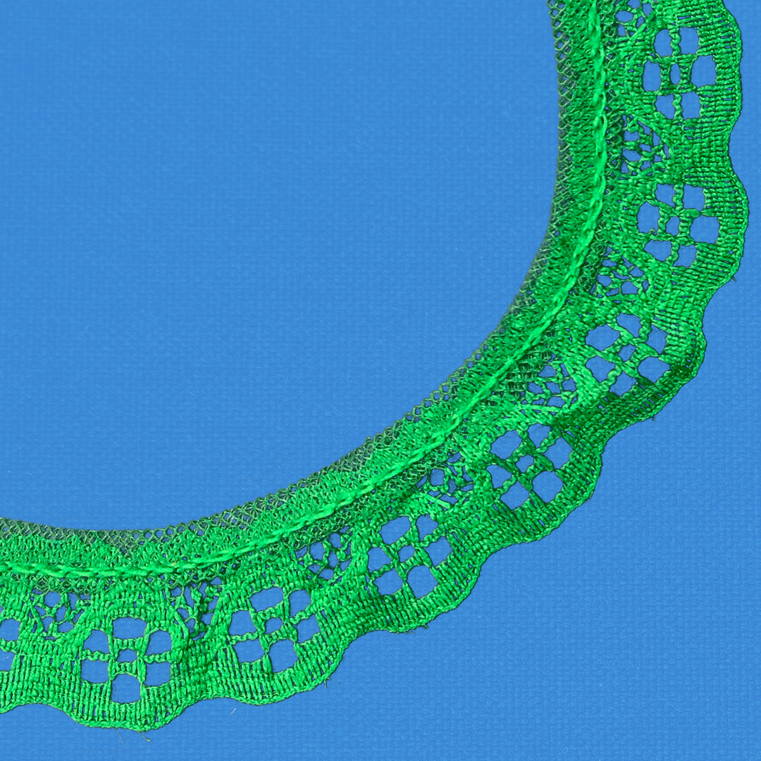 Ruffle Nylon Lace, 3/4 in,  Color Variety