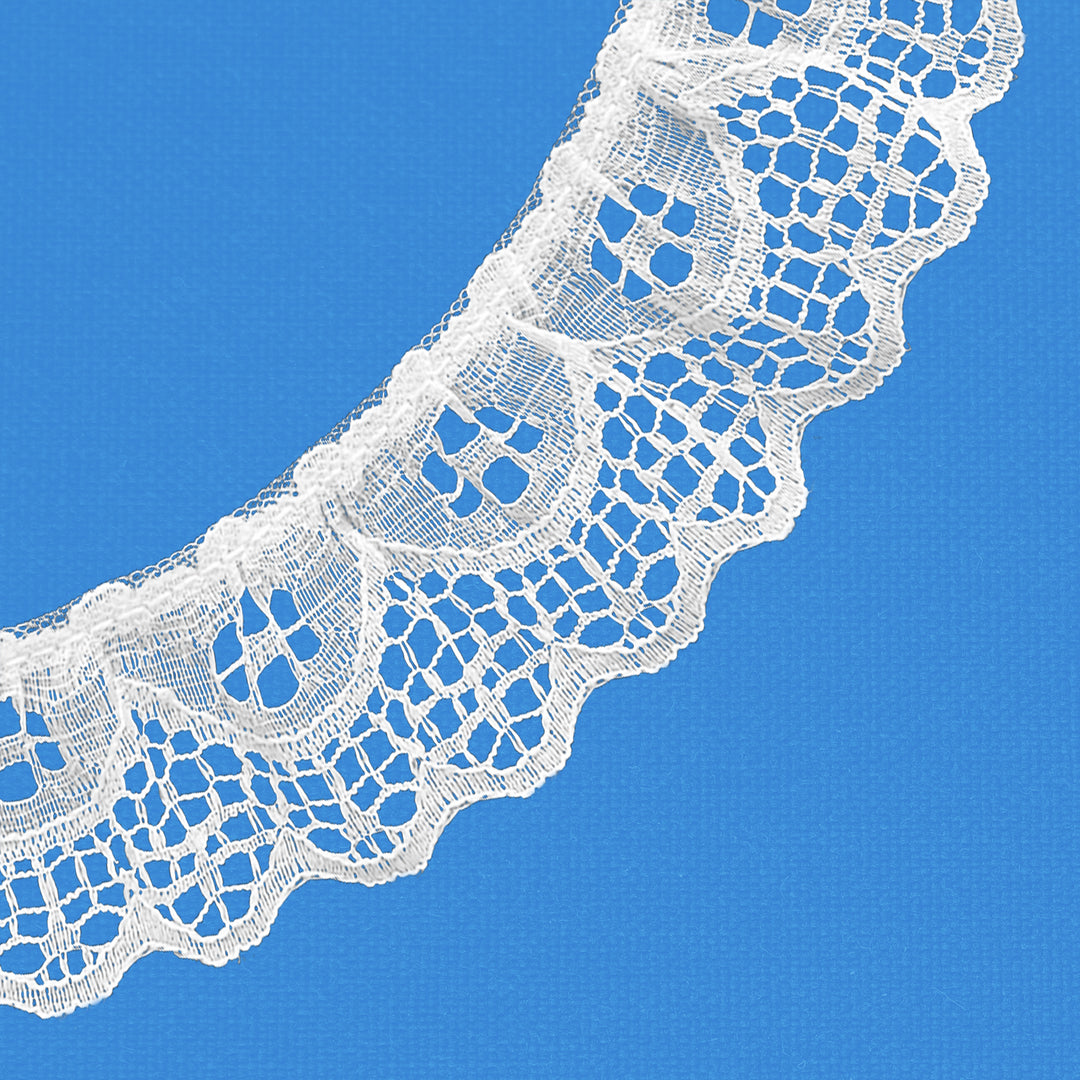 Ruffle Nylon Lace, 1 1/2 i, Color Variety