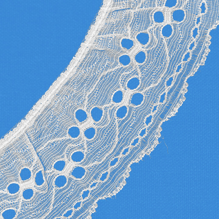 Ruffle Nylon Lace, 2 1/4 in,  Color Variety