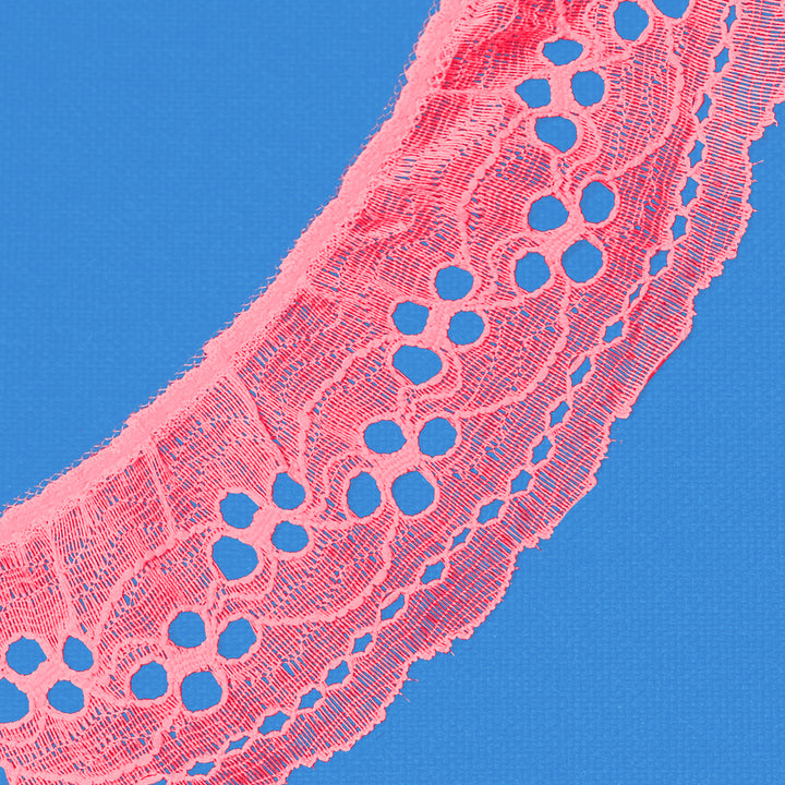 Ruffle Nylon Lace, 2 1/4 in,  Color Variety