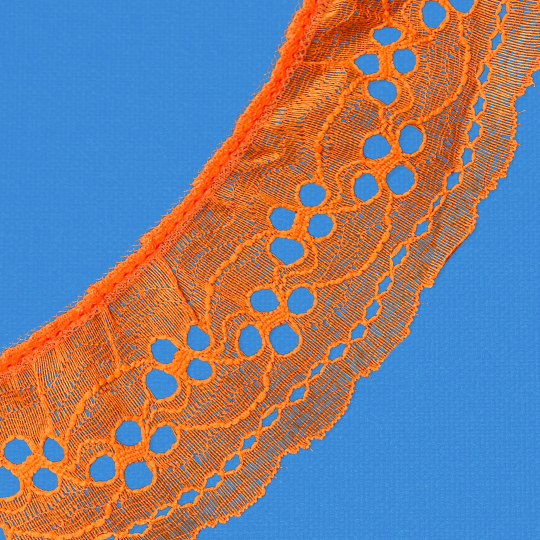 Ruffle Nylon Lace, 2 1/4 in,  Color Variety